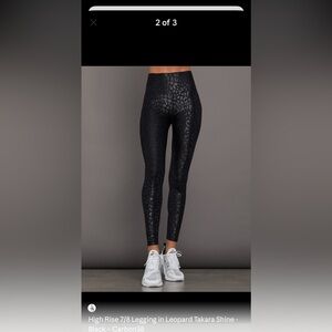 Carbon38 High waisted Black Leopard Print Leggings